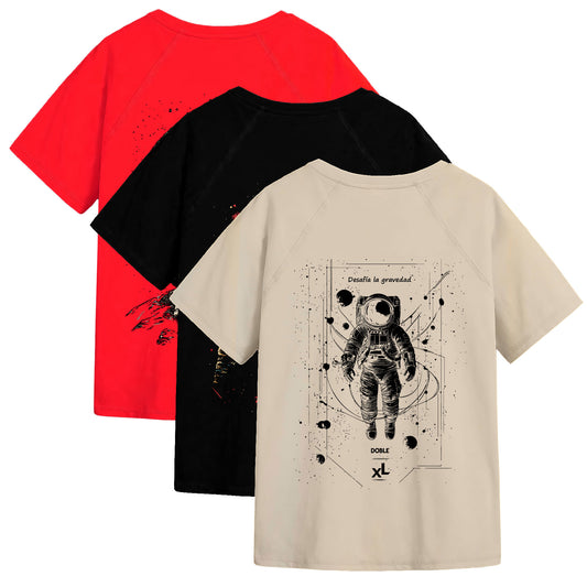 Camisetas Oversized Pack Beyond Gravity