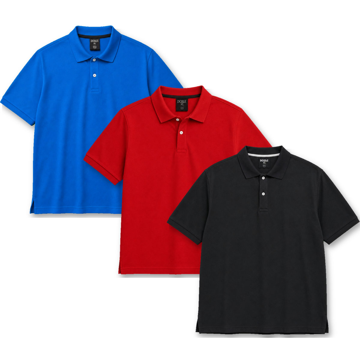Polos para hombre en tallas grandes XL a 6XL - Doble XL