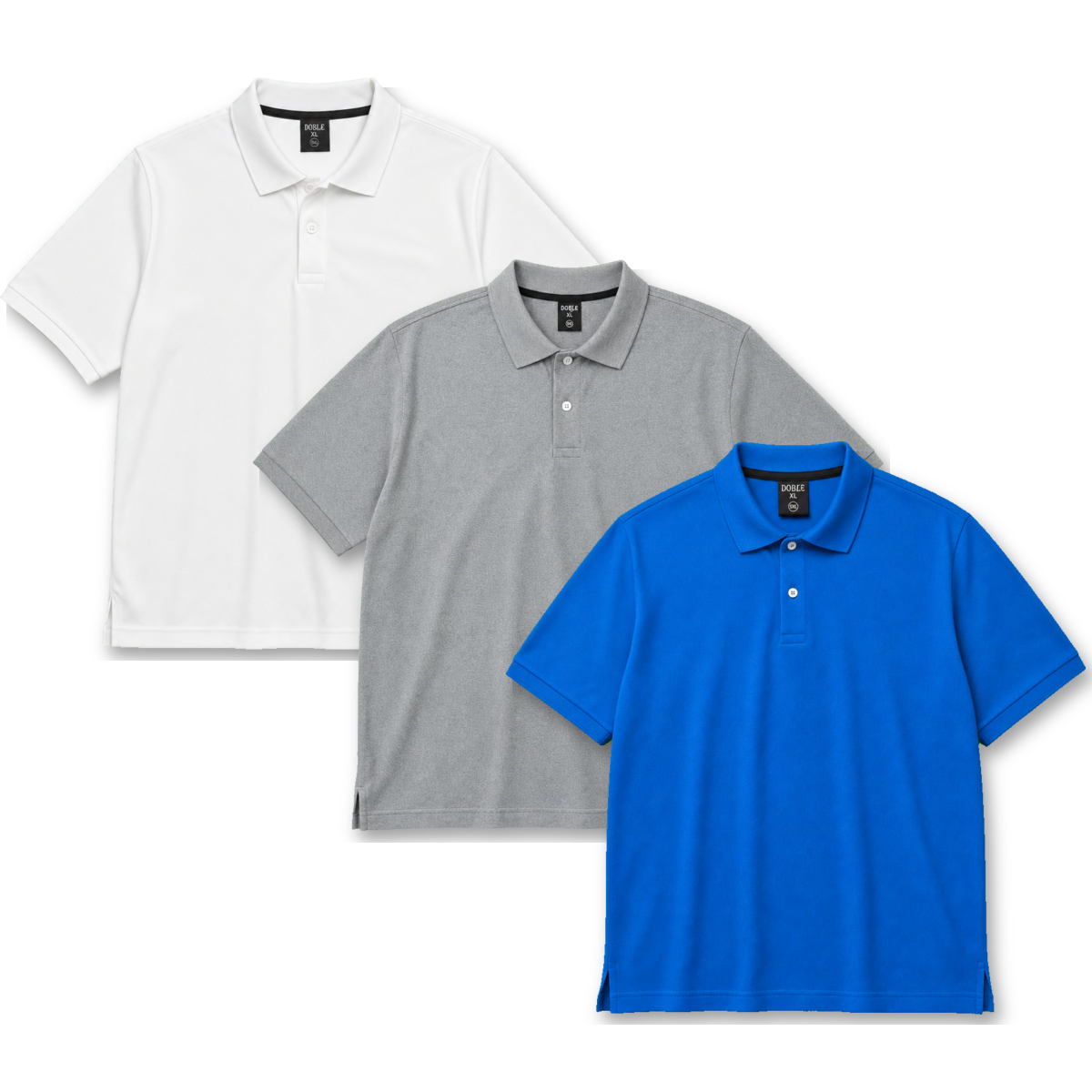 Polos para hombre en tallas grandes XL a 6XL - Doble XL