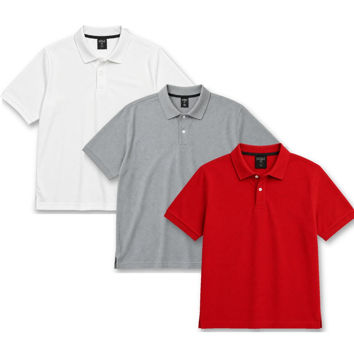 Polos para hombre en tallas grandes XL a 6XL - Doble XL