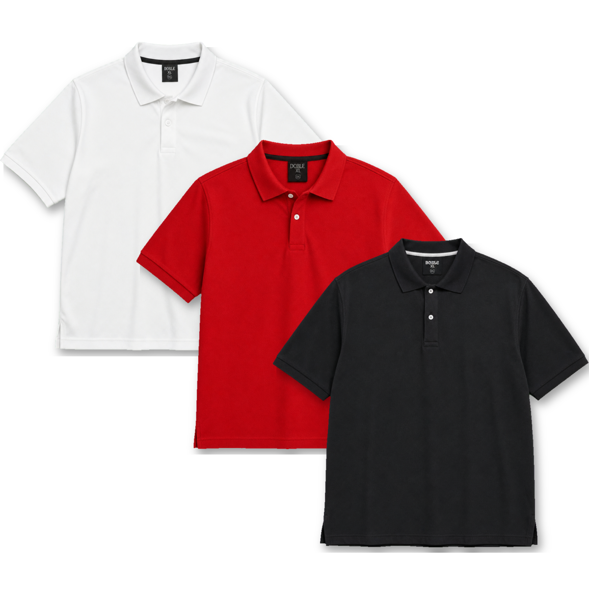 Polos para hombre en tallas grandes XL a 6XL - Doble XL