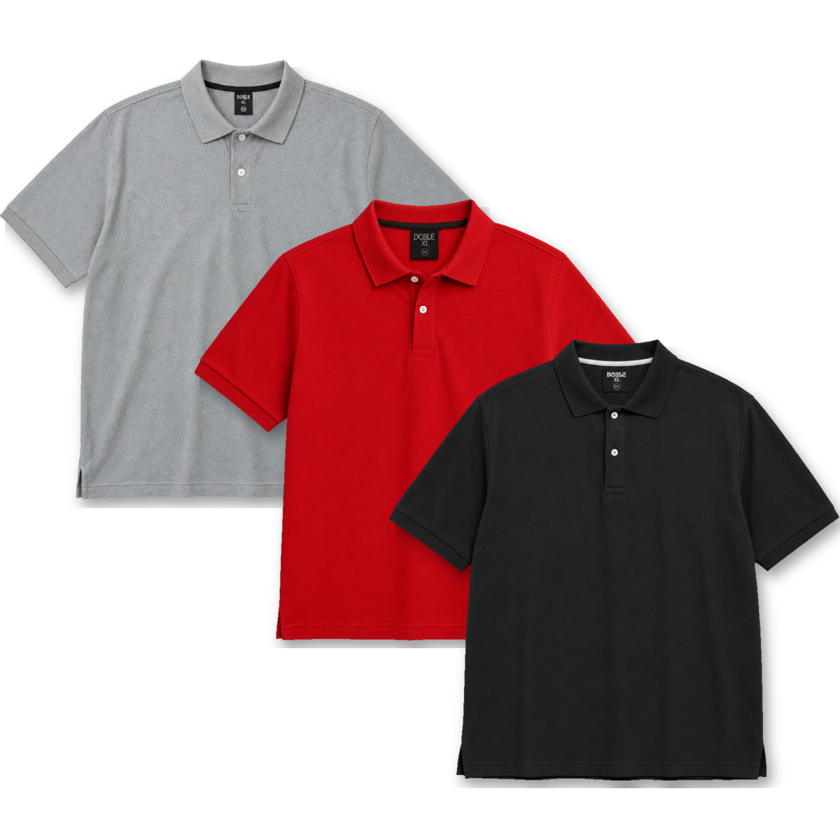 Polos para hombre en tallas grandes XL a 6XL - Doble XL