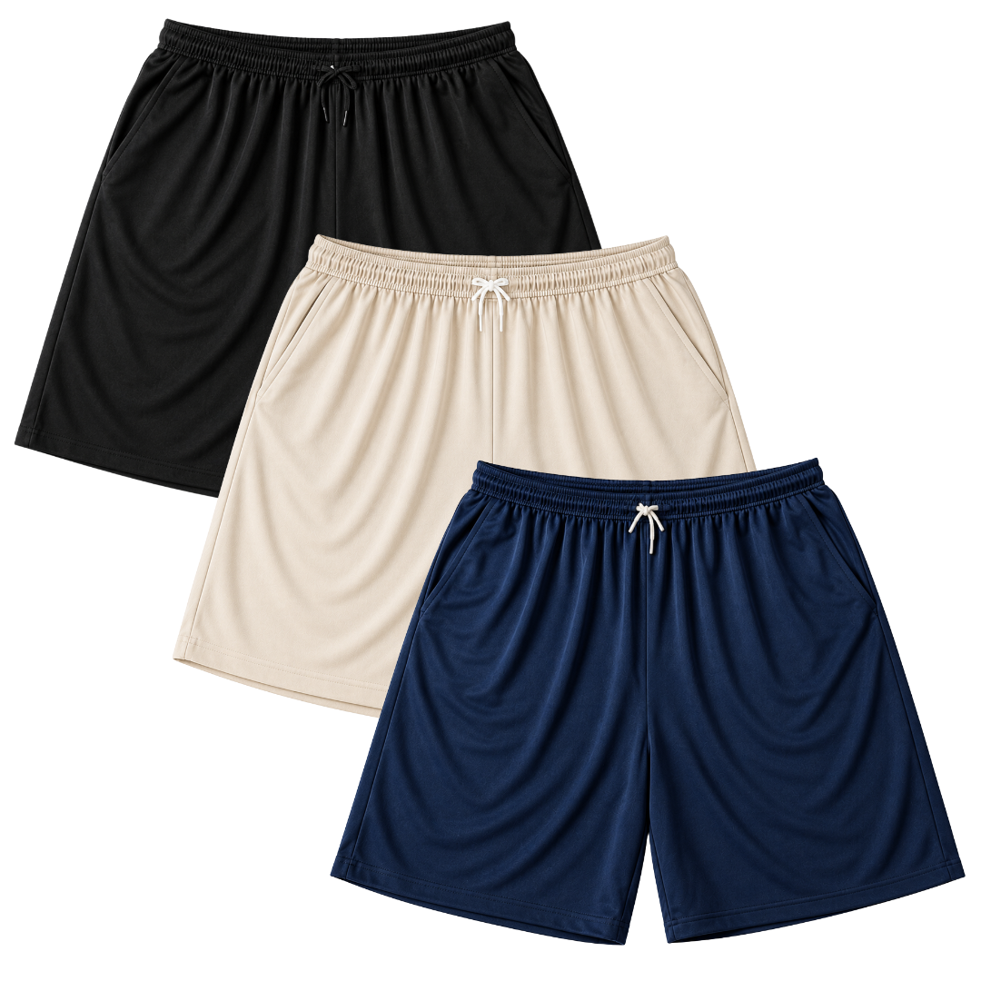 PANTALONETAS X3 TALLA GRANDE - NEGRO, BEIGE Y AZUL OSCURO | Doble XL Tallas Grandes