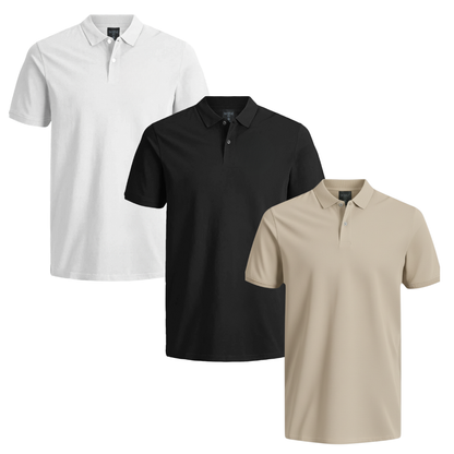 POLOS PACK X3 TIERRA - ONE | Doble XL Tallas Grandes