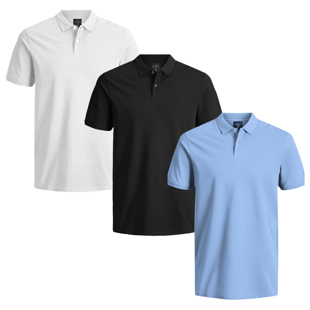POLOS PACK X3 TIERRA - TWO | Doble XL Tallas Grandes