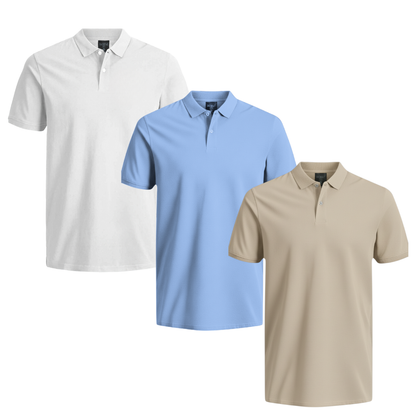 POLOS PACK X3 TIERRA - FOUR | Doble XL Tallas Grandes