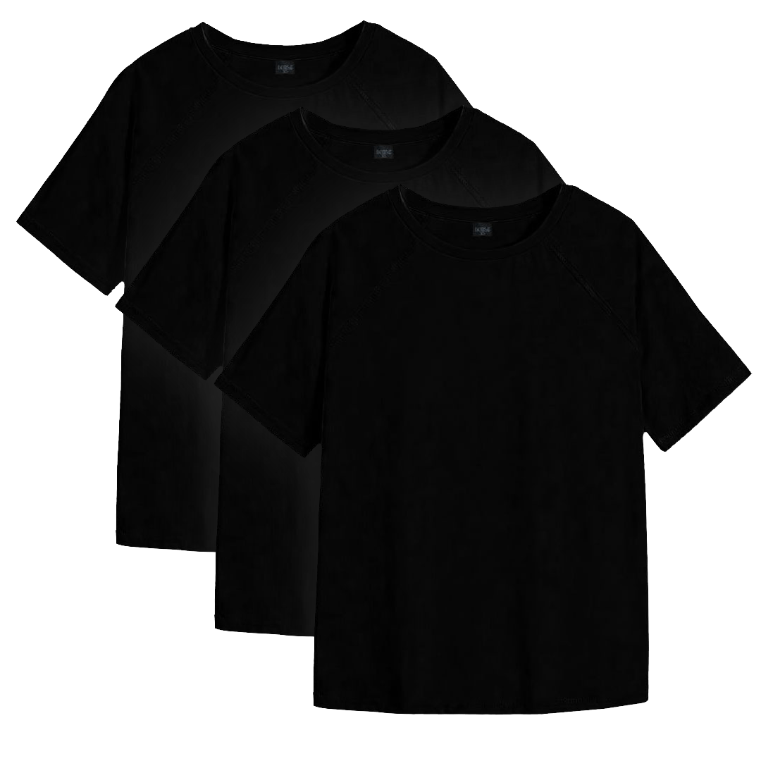 Camisetas Oversized Pack Negro