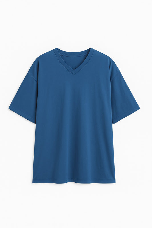 CUELLO V - AZUL / XL (Entre 85 kg- 100 kg) | Doble XL Tallas Grandes